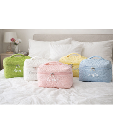 Neceser acolchado con asa