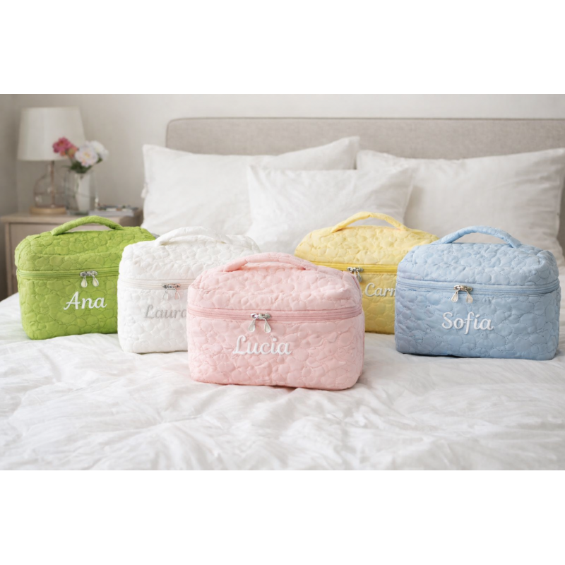 Neceser acolchado con asa