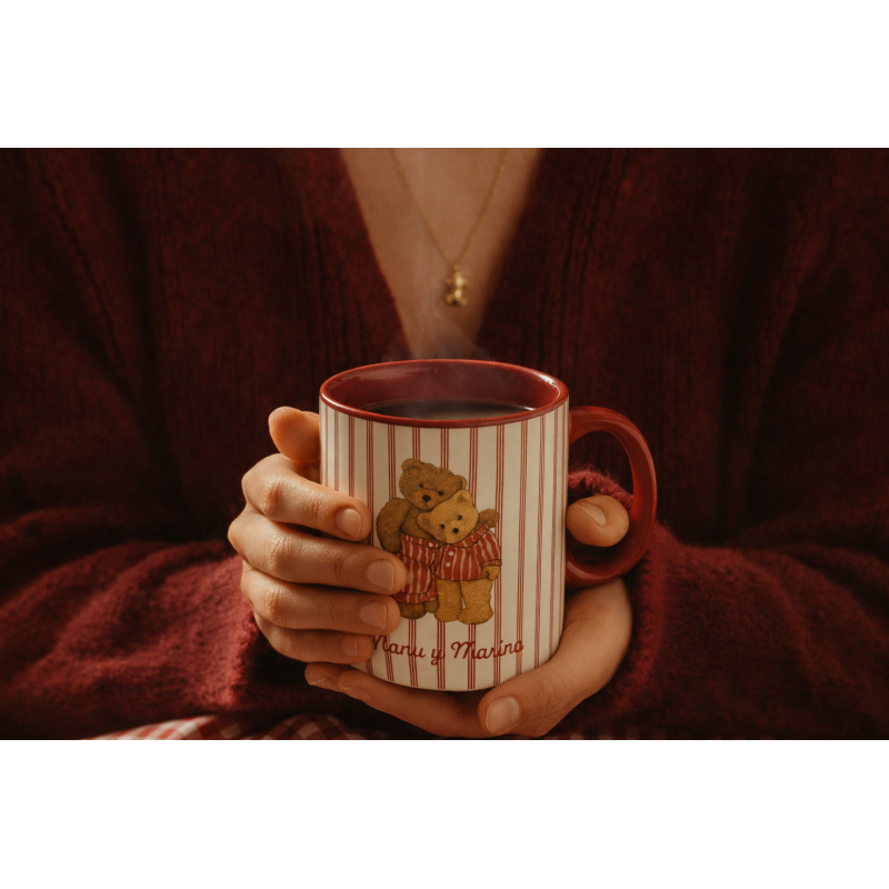 Taza burdeos especial San Valentín