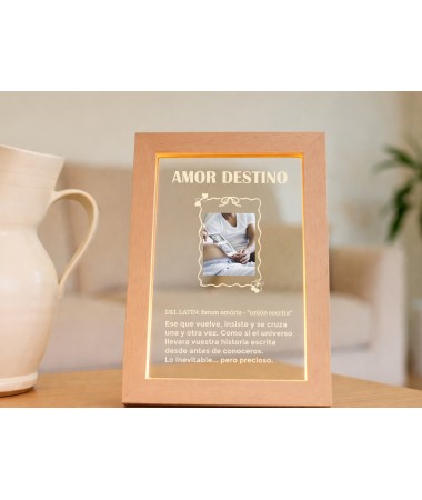 Lámpara led amor destino