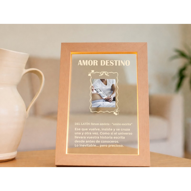 Lámpara led amor destino