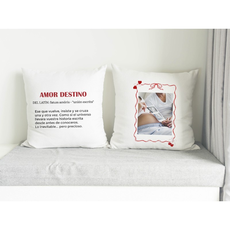 Cojín personalizado a doble cara amor...
