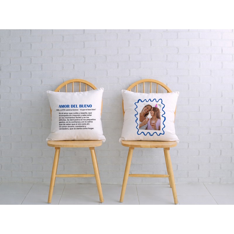 Cojín personalizado a doble cara amor...