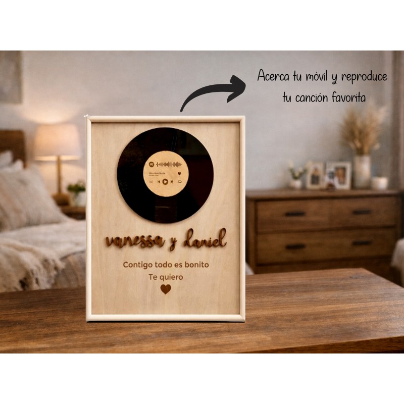 Cuadro de San Valentín con música