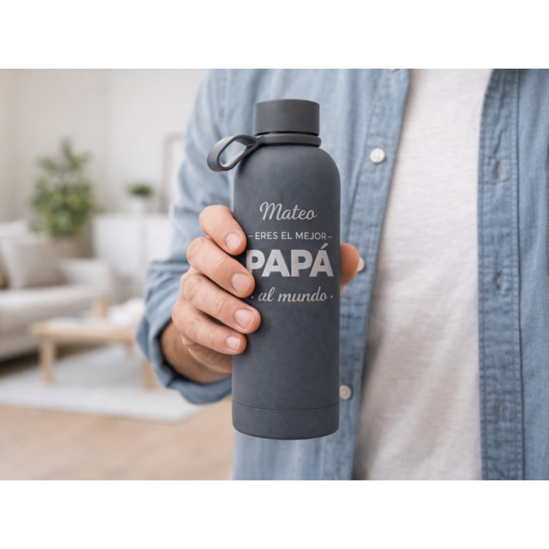 Bidón engomado con asa marino