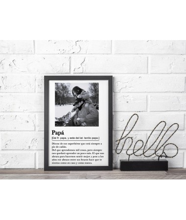 Cuadro con foto definición...