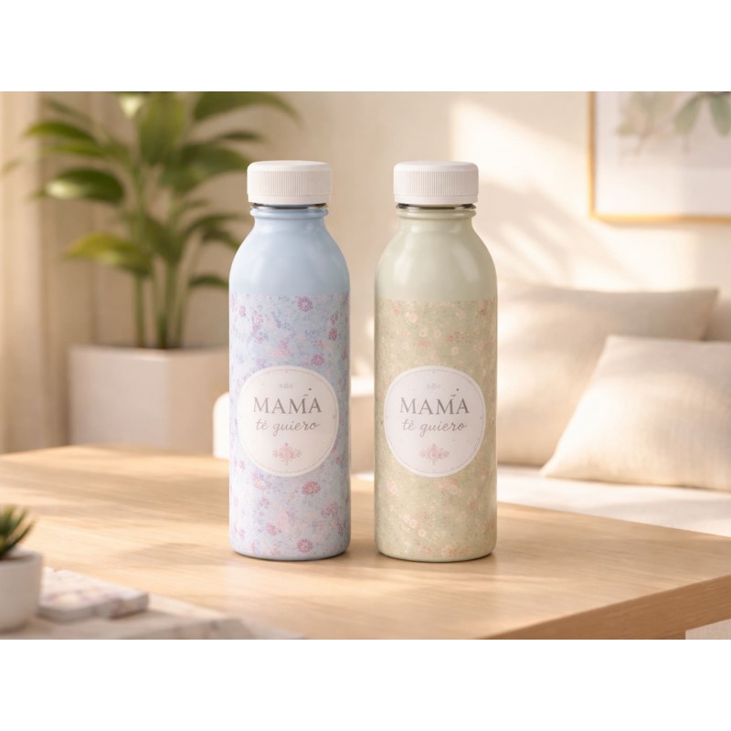 Botella de flores para mamá