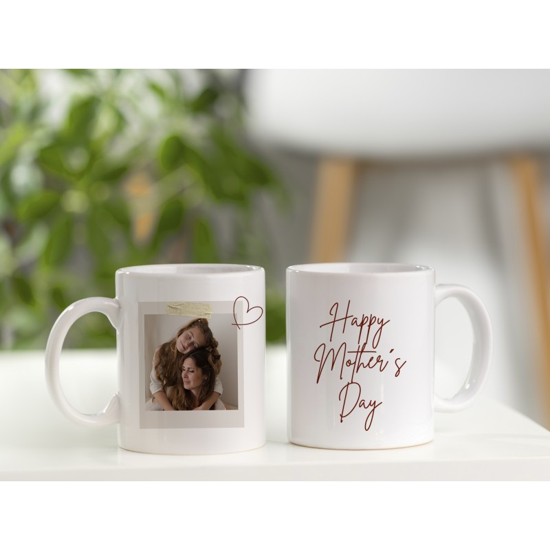 Taza personalizada para Mamá polaroid...