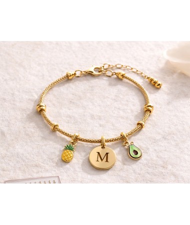 Pulsera con grabado+2charm... 2