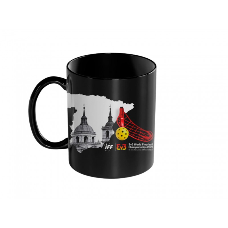 Taza negra Floorball