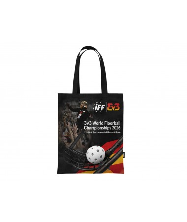 Tote bag negra Floorball