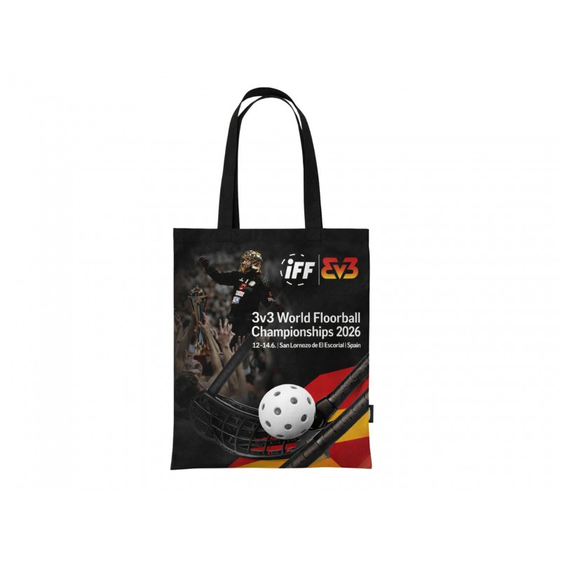 Tote bag negra Floorball