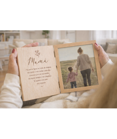 Marco madera para mamá