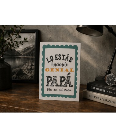 Tarjeta papa genial