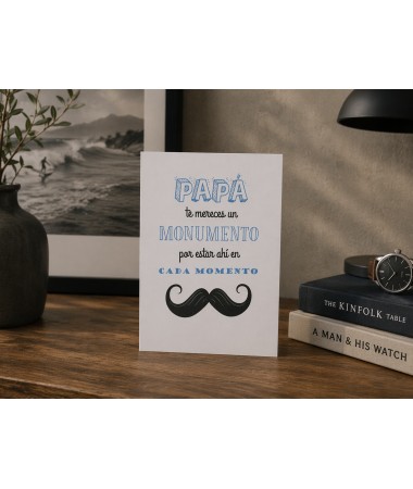 Tarjeta papa monumento