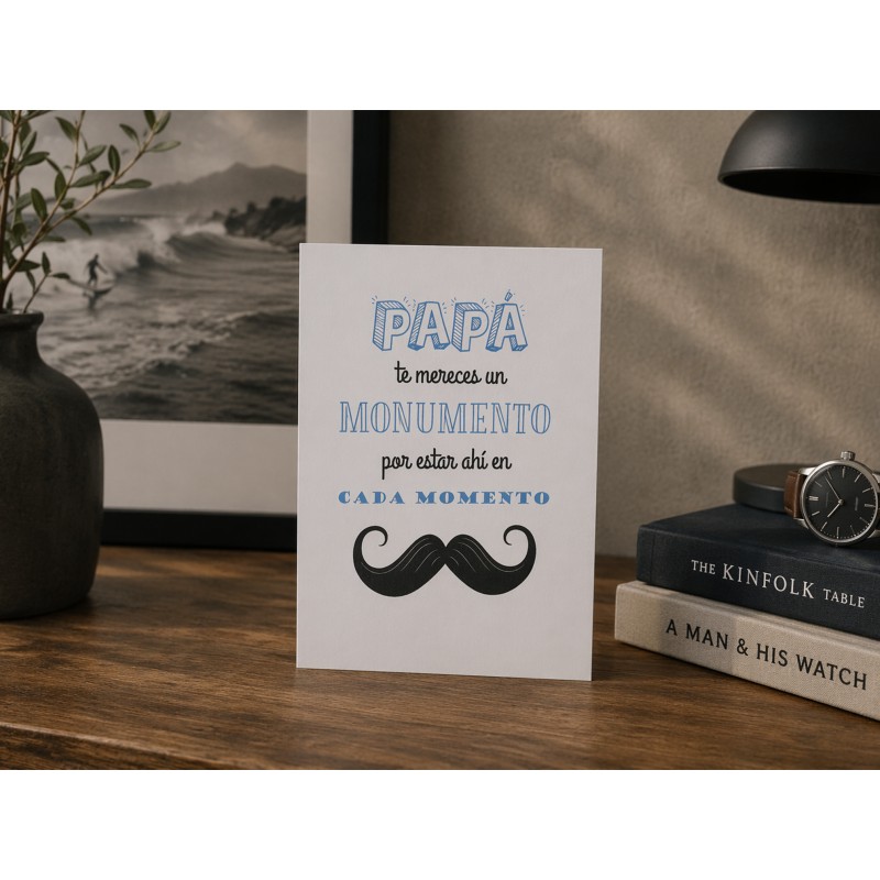 Tarjeta papa monumento