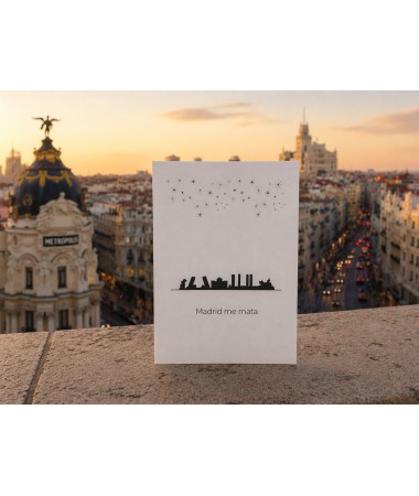 Tarjeta skyline madrid