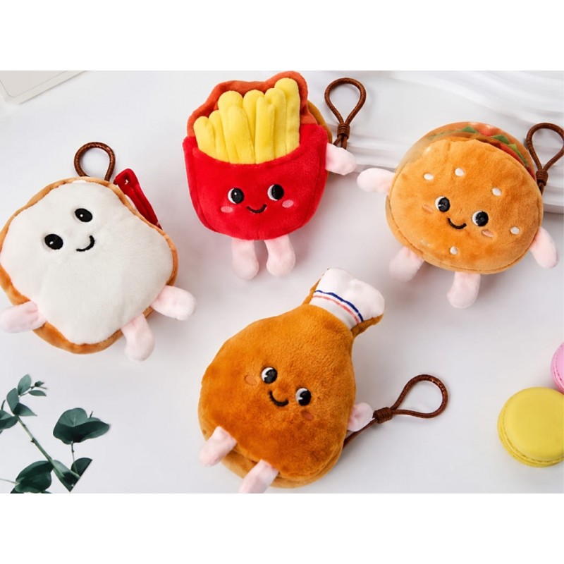 Mini monederos con formas de comida
