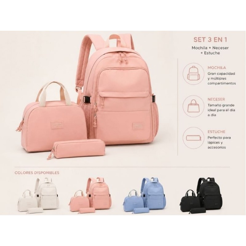 Pack completo, mochila, nevera y...