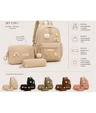 Pack de mochila, nevera y...