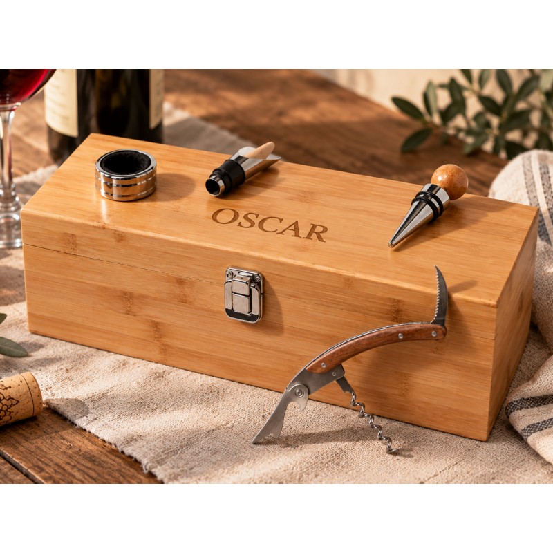 Set de vino personalizado en caja de...