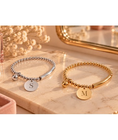Pulsera bolas charm redondo...