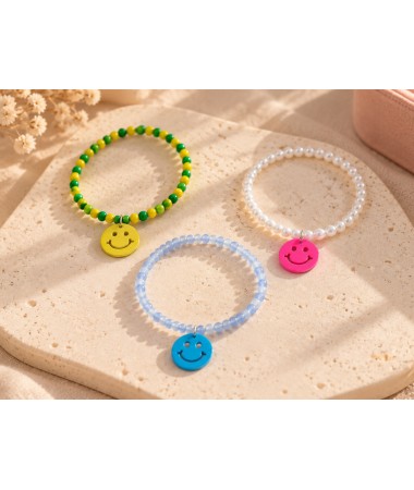 Pulsera cuentas sonrisa...