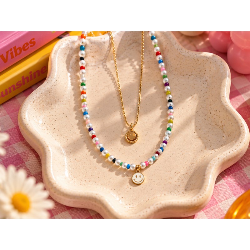 Collar doble-Collar doble sonrisa...