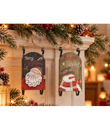 Decoración colgante madera