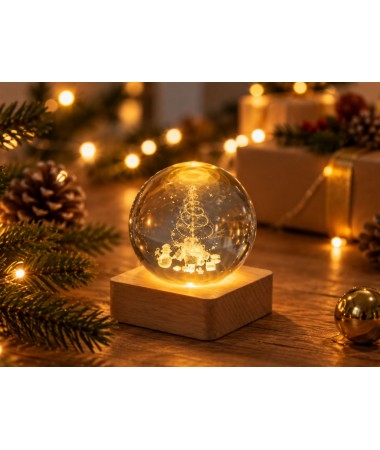 Bola de navidad con luz
