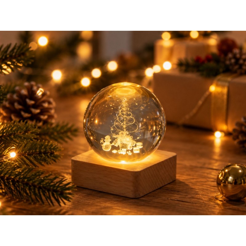 Bola de navidad con luz