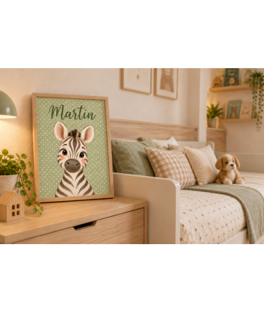 Cuadro infantil Cebra