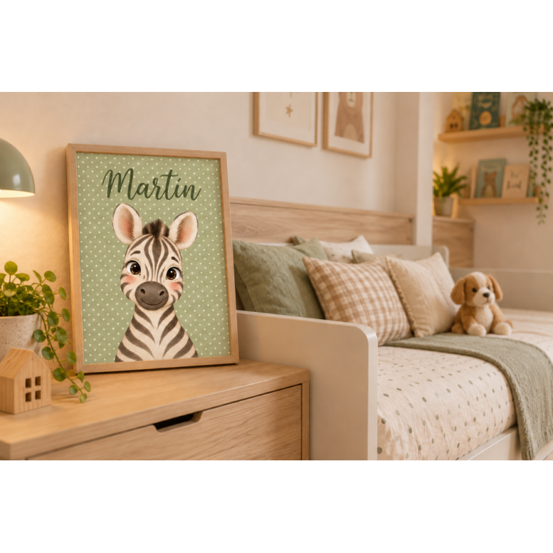 Cuadro infantil Cebra