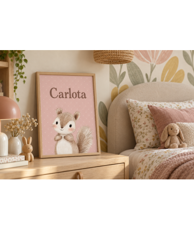 Cuadro infantil Ardilla
