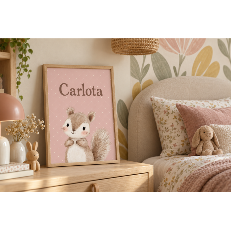 Cuadro infantil Ardilla
