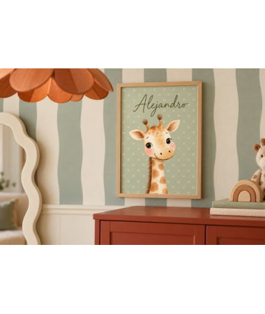 Cuadro infantil Jirafa