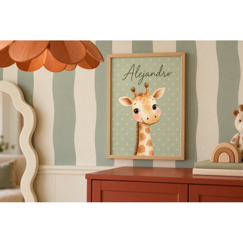 Cuadro infantil Jirafa