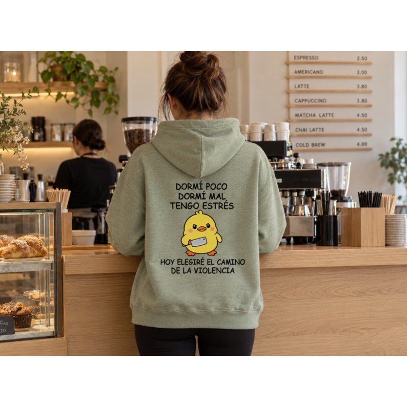 Sudadera de pollo enfadado