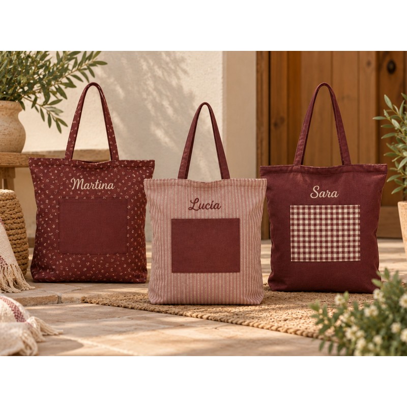 Bolsas granates bolsillo